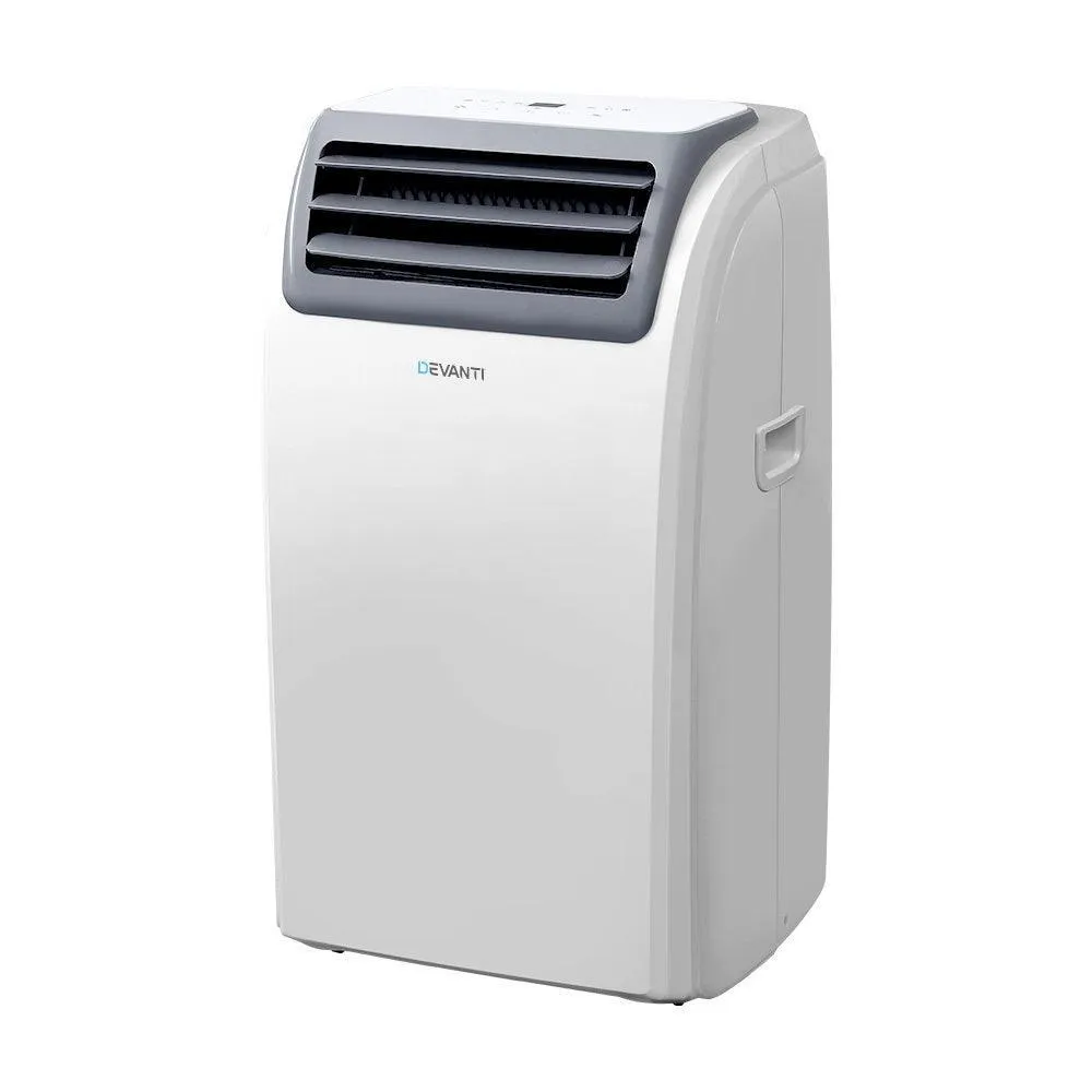 Devanti Portable Air Conditioner Cooling Mobile Fan Cooler Dehumidifier Window Kit White 3300W