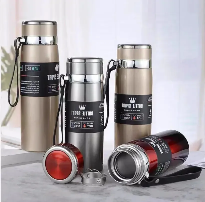 Double layer stainless steel insulated mug 316 Stainless Steel Insulated Mug Outdoor Car Travel Mug Large Capacity Mug Thermos Double Layer Stainless Steel Water Bottle