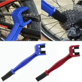 Dual-Clean Motorcycle & MTB Bicycle  Chain Brush Cleaner  Set