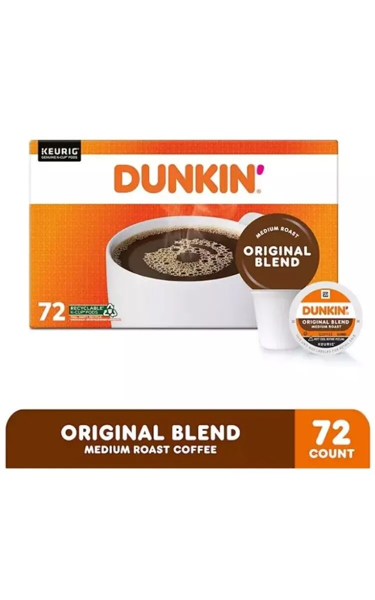 Dunkin' Donuts Original Blend ~ K-Cups ~ Medium Roast ~ 72 Count