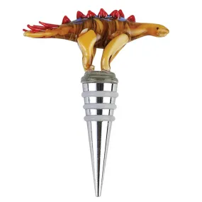 Dynasty Gallery Blown Glass Stegosaurus Wine Stopper