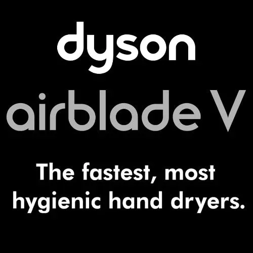 DYSON® Airblade HU02 V Series Hand Dryer - "Sprayed Nickel"