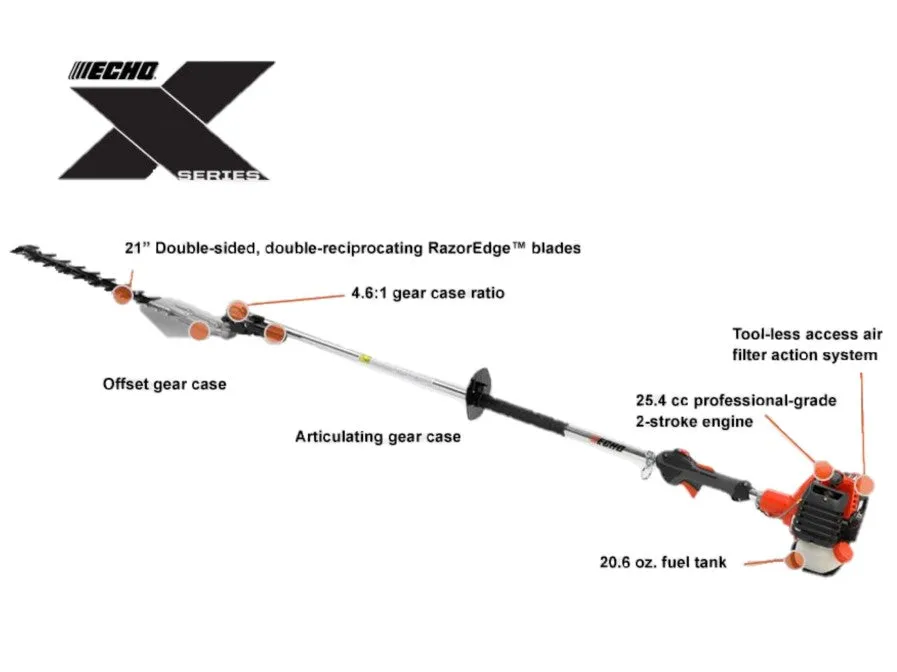 ECHO HCA-2620 20" Articulating Hedge Trimmer