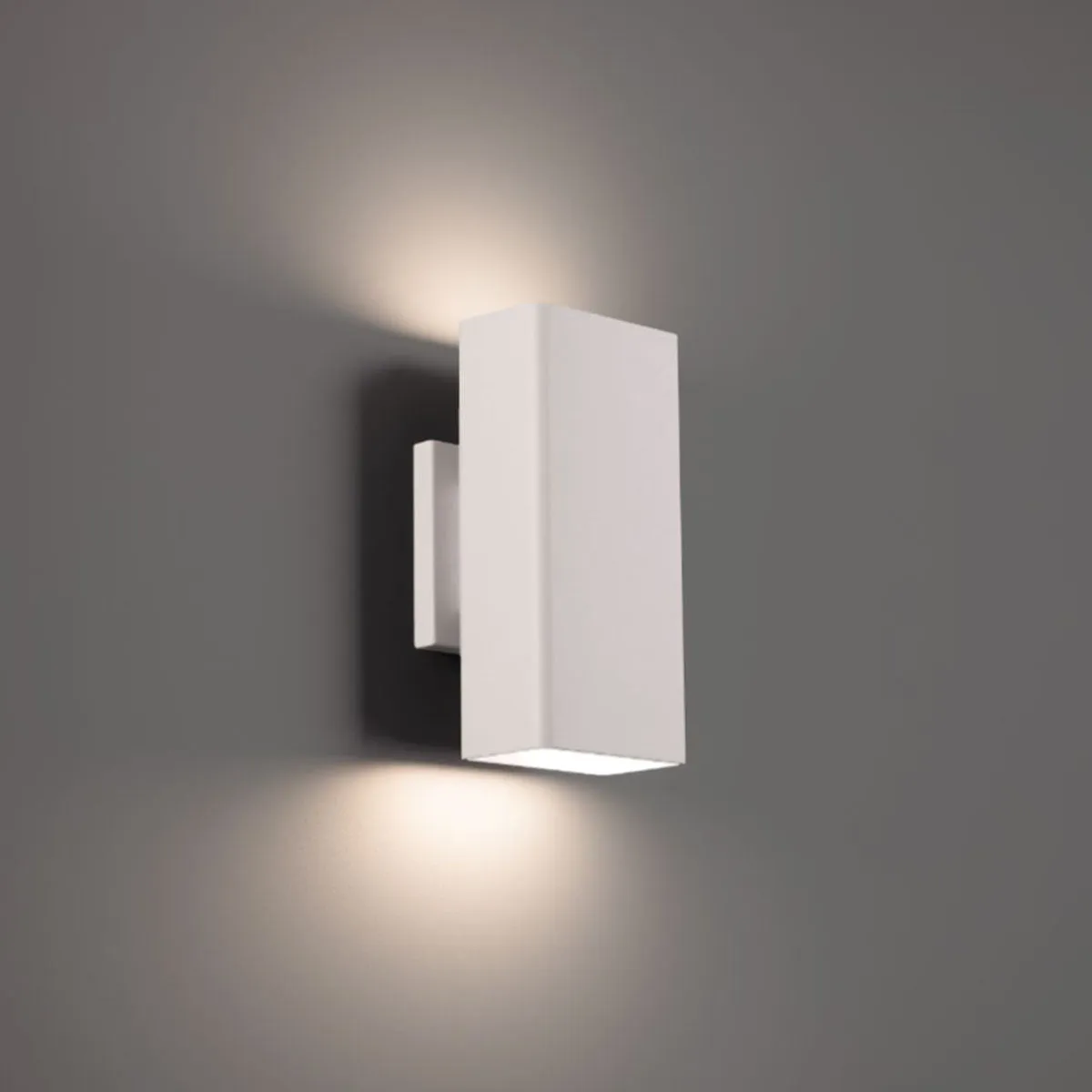 Edgey 10 in. LED Outdoor Wall Sconce 3500K White Finish