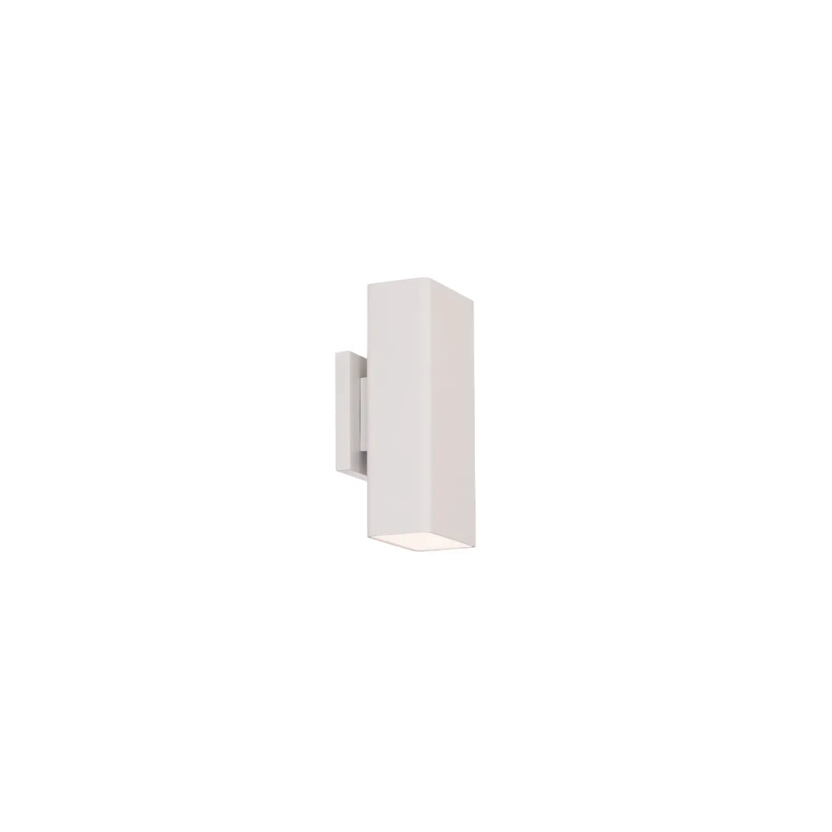 Edgey 10 in. LED Outdoor Wall Sconce 3500K White Finish