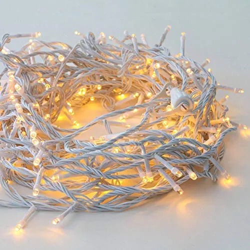 Ein Sof 36 LED Bulbs String Light for Diwali, Flameless & Smokeless LED Lights for Any Festival/Diwali/Christmas/Events/Home Decoration (Yellow Light, 15m)