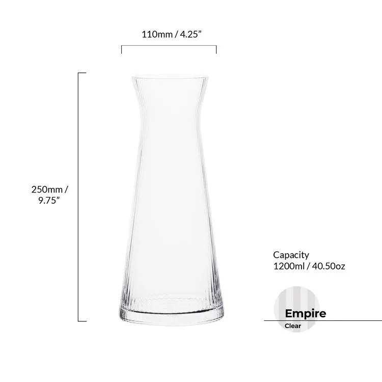 Empire Clear Water Carafe