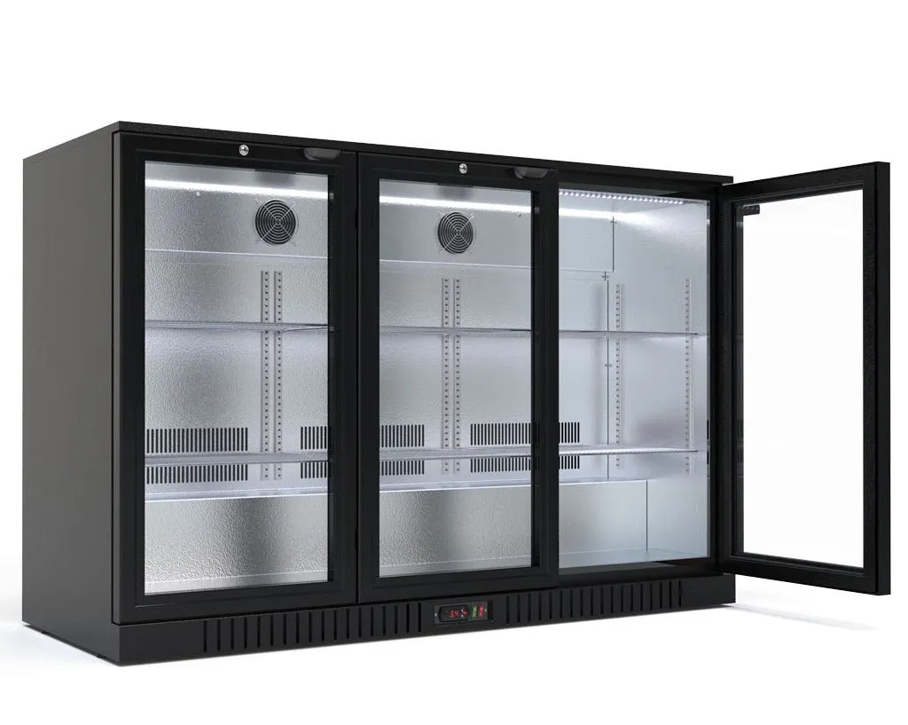 Empire Premium Triple Door 330ltr Bottle Cooler Hinged Doors - CL-320H-EE