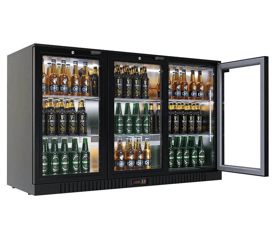 Empire Premium Triple Door 330ltr Bottle Cooler Hinged Doors - CL-320H-EE