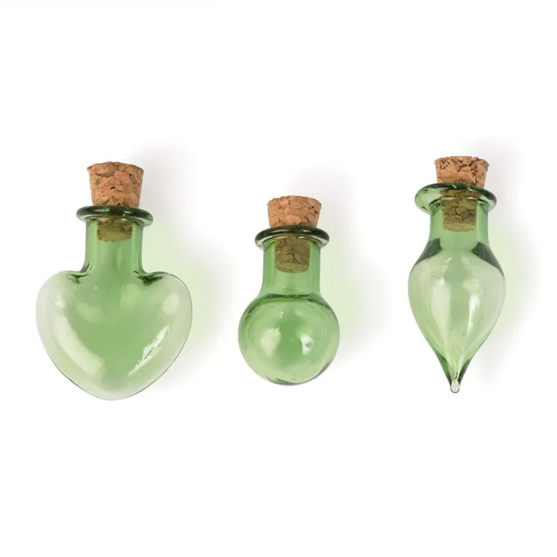 Fancy Bottle Charms - Green