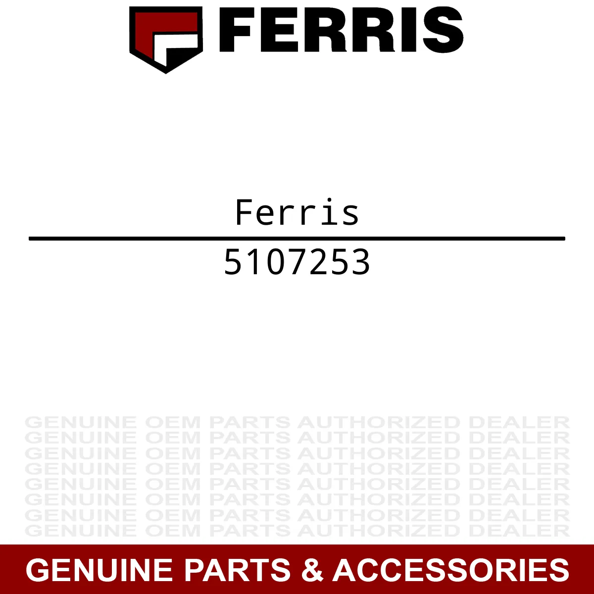 Ferris 5107253 KIT, FAN PULLEY Leaf Blower OEM Genuine Original Part