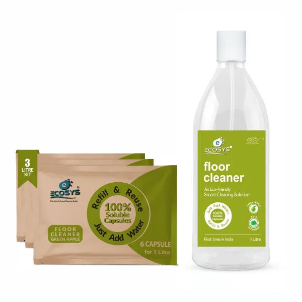 Floor Cleaner | 6 Capsules for 1 litre Concentrate | Kids and Pet Safe | Non Toxic