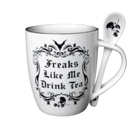 Freaks Like Me Drink Tea Cup