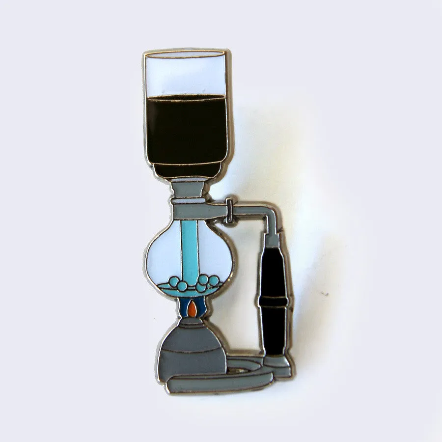 Giant Robot - Siphon Coffee Enamel Pin