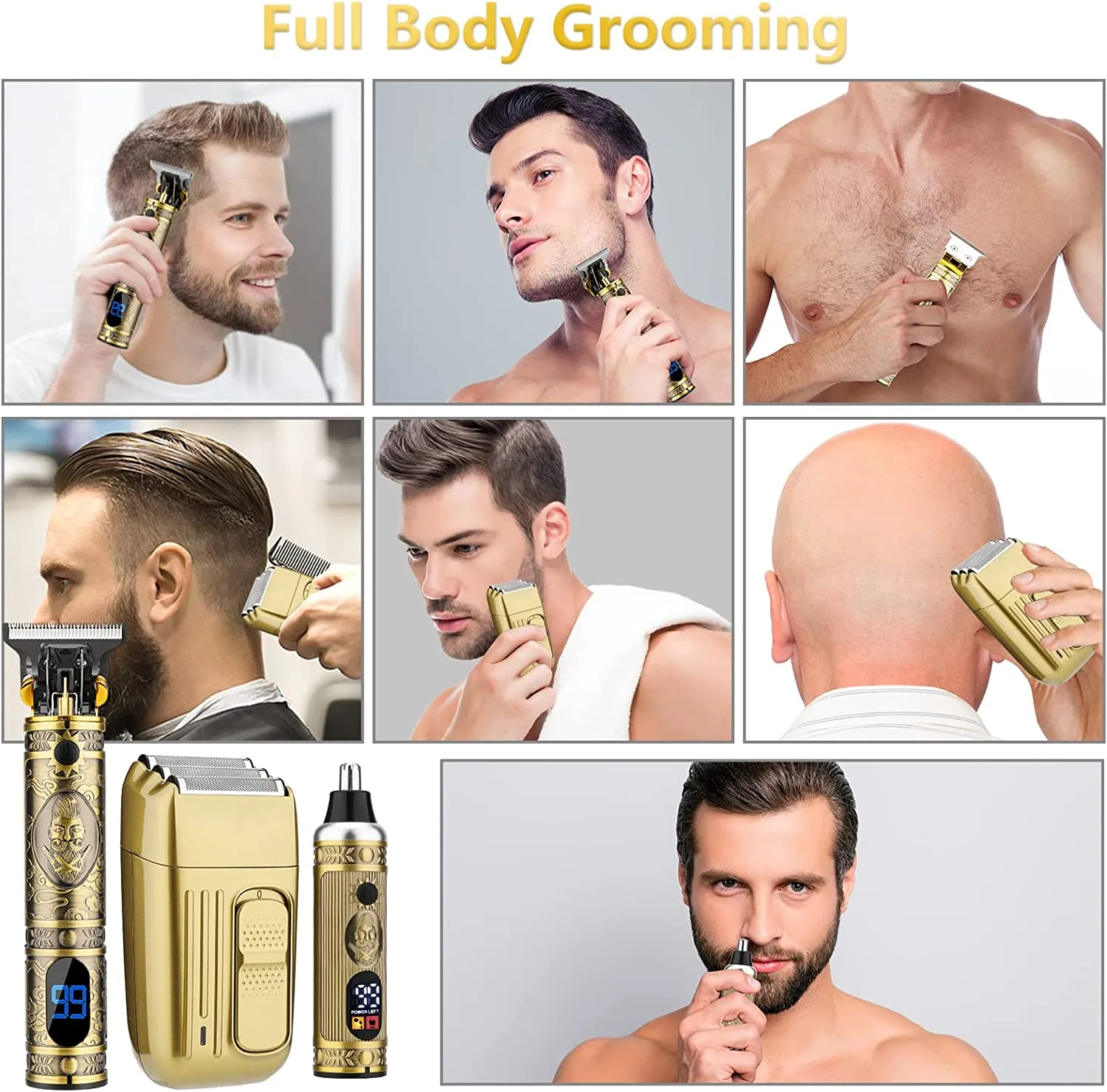 Hair Clippers for Men Beard Trimmer Razor Cordless