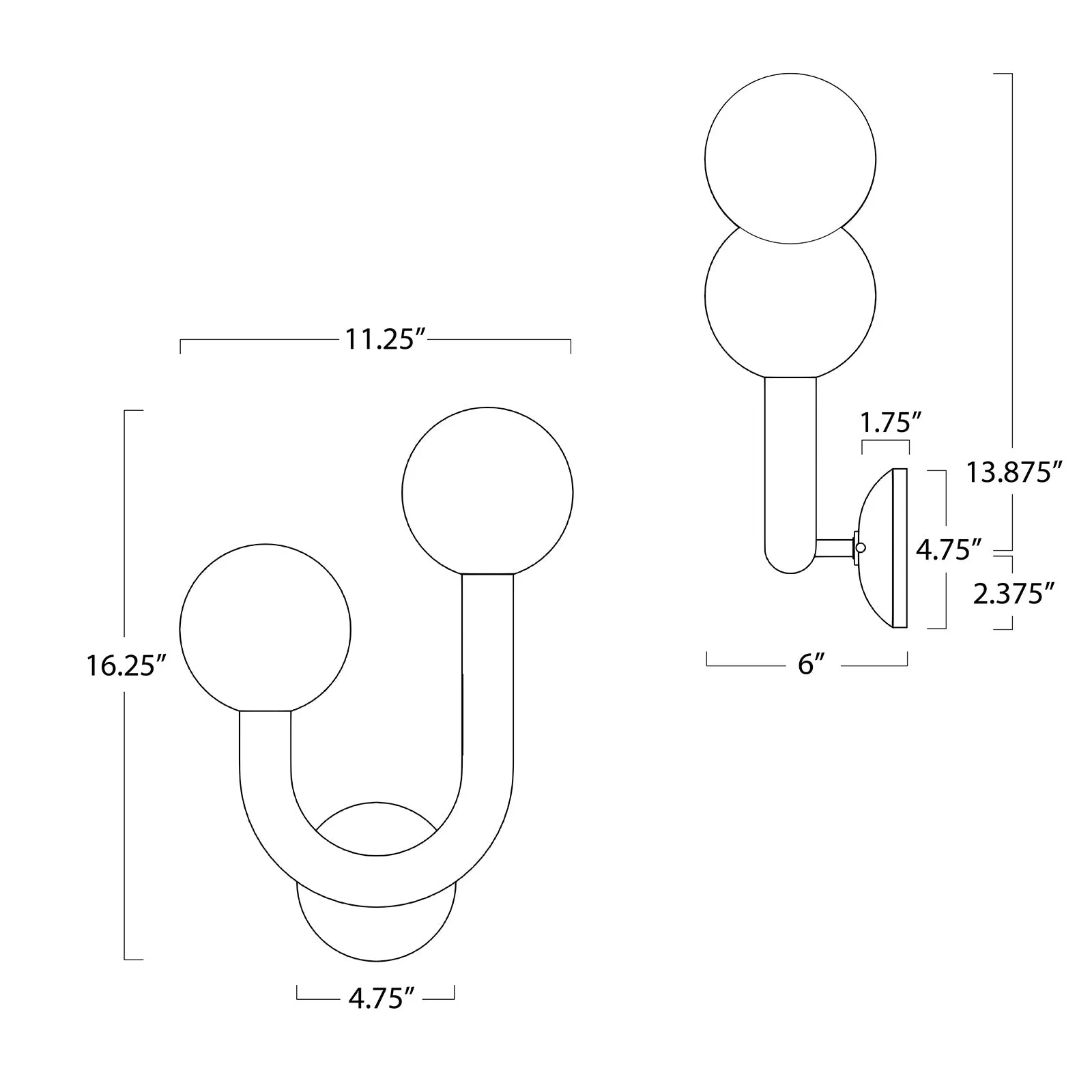 Happy Outdoor Sconce (Left)