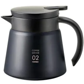 Hario V60-02 Insulated Stainless Steel Server 550ml Black