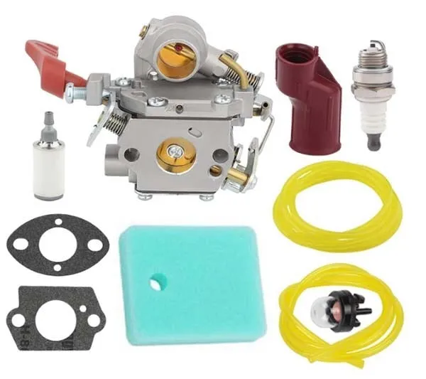 Hipa Carburetor Kit For Poulan Pro PP338PT PP335 PP333 PP330 PP133 PP033 33cc Gas Trimmer Weed Eater# 545189502 C1M-W44