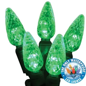 Holiday Bright Lights LEDBX-C650-GR6 Light Set, 50-Lamp, LED Lamp, Green Lamp, 50,000 hr Average Life, 26 ft L :EA: QUANTITY: 1