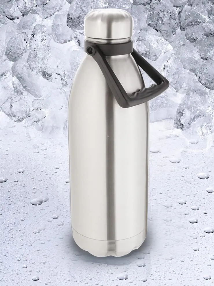 HOMEPRIVILEZ TWINBOT Thermosteel 24 Hours Hot and Cold Water Bottle-Silver (1500ml)