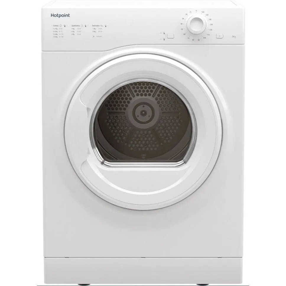 Hotpoint H1D80WUK 8Kg Freestanding Air vented Tumble Dryer in White