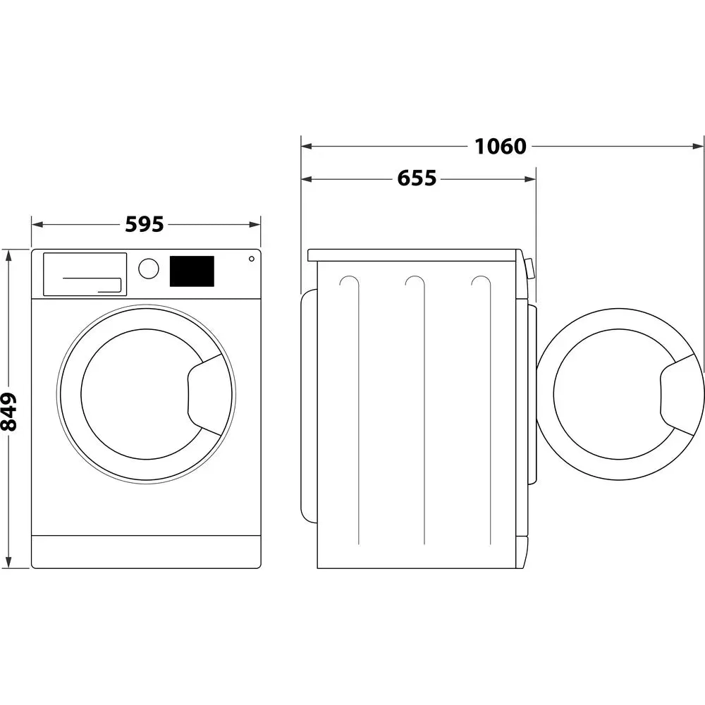 Hotpoint NTM1192BSKUK 9kg Heat Pump Tumble Dryer Black