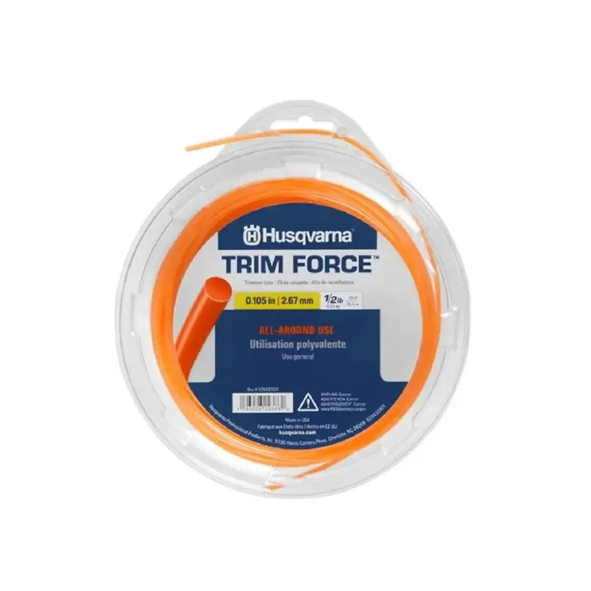 Husqvarna Trim Force Round Trimmer Line .080" x 400 ft