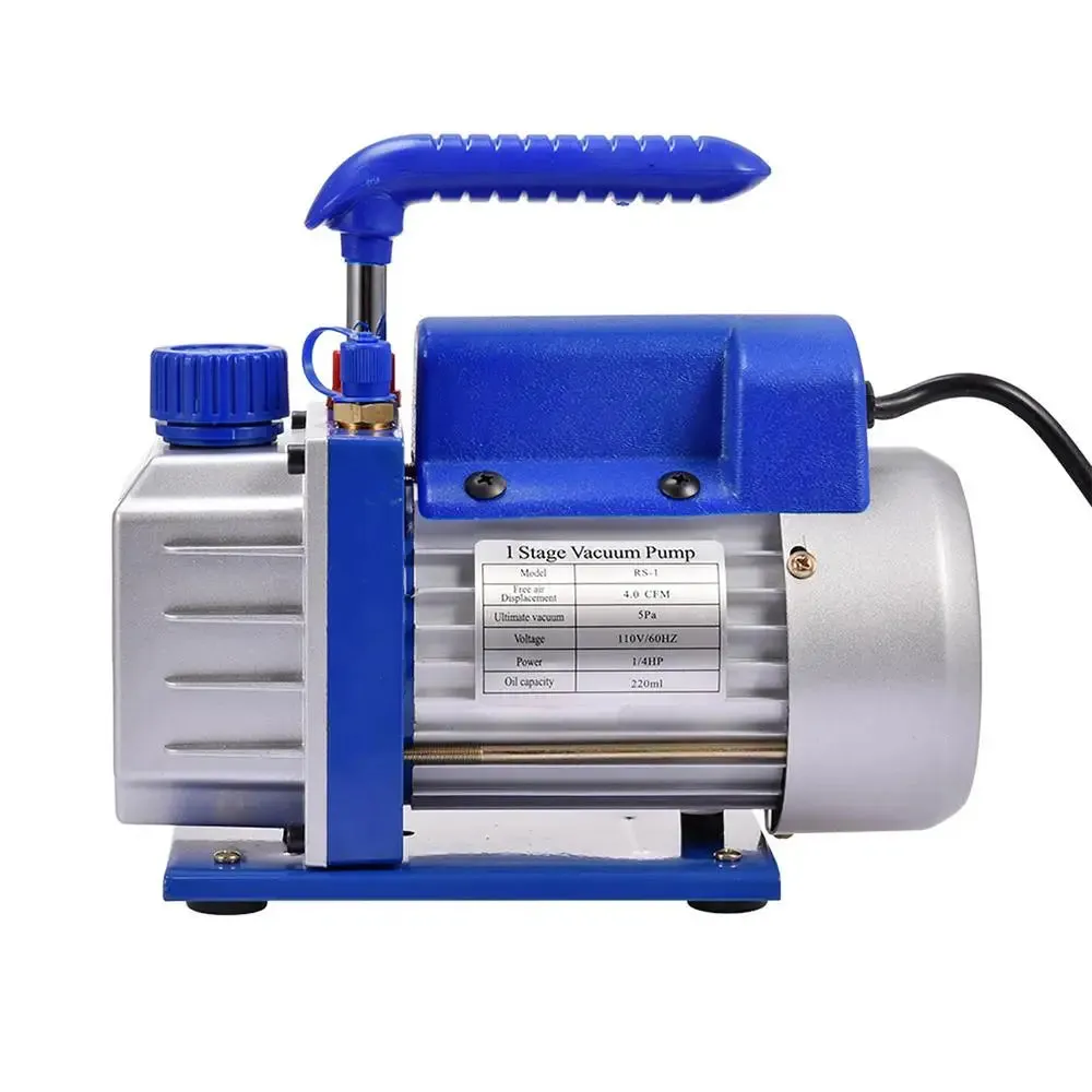 HVAC Vacuum Pump 4CFM 1/4 HP for AC Systems - Durable & Lightweight