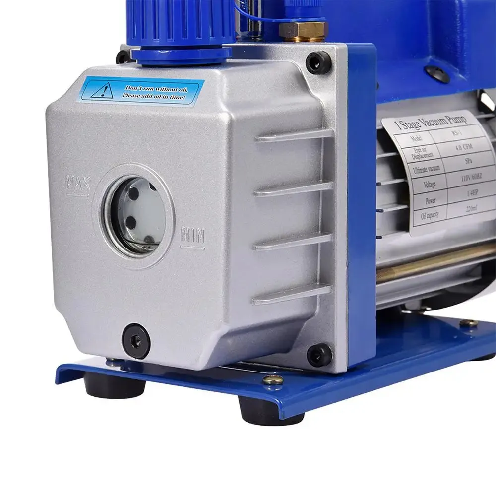 HVAC Vacuum Pump 4CFM 1/4 HP for AC Systems - Durable & Lightweight