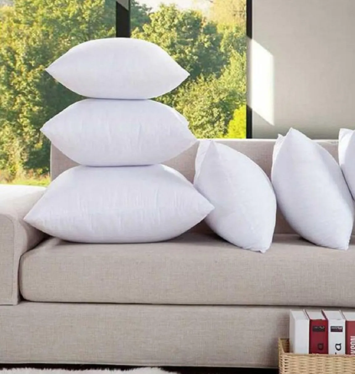 JDX Soft Quality Premium Hotel Quality Cushion Set of 5-18x18 Inches, B083DYBZP2, 18001-5-18x18