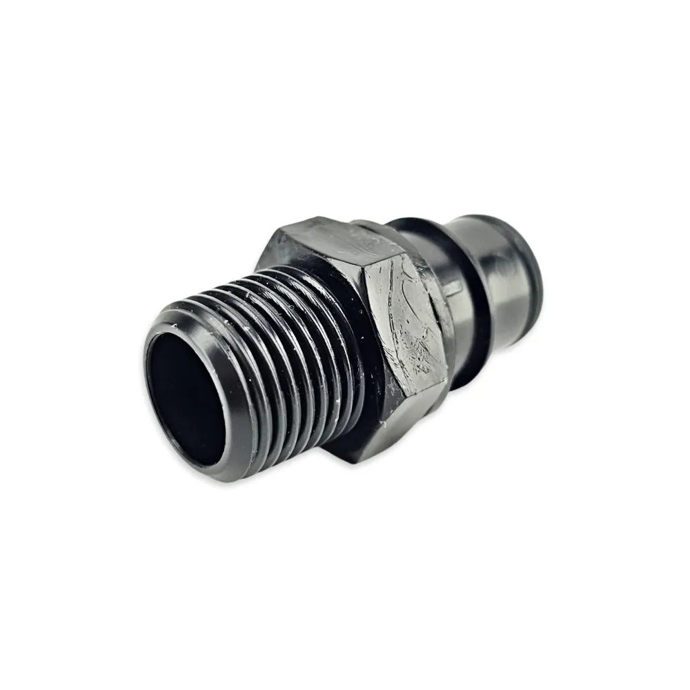 JoinTech Male Connector with Auto Shut Off x 1/2 Inch BSPT Male