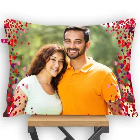 K1Gifts Personalized Pillow/Cushion, Photo Pillow Valentine Day,Birthday,Anniversary, mothers's Day, Father's Day,Raakhi (12x15, White)