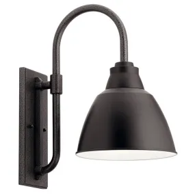 Kichler 49837BK Pellinord™ 14" 1 Light Wall Light Black