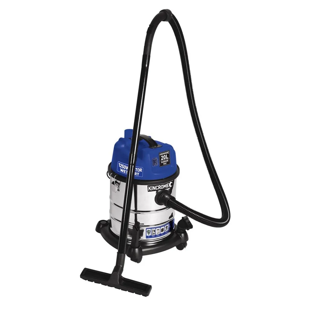 Kincrome Wet and Dry Vacuum Cleaner 20L 1250W KP702