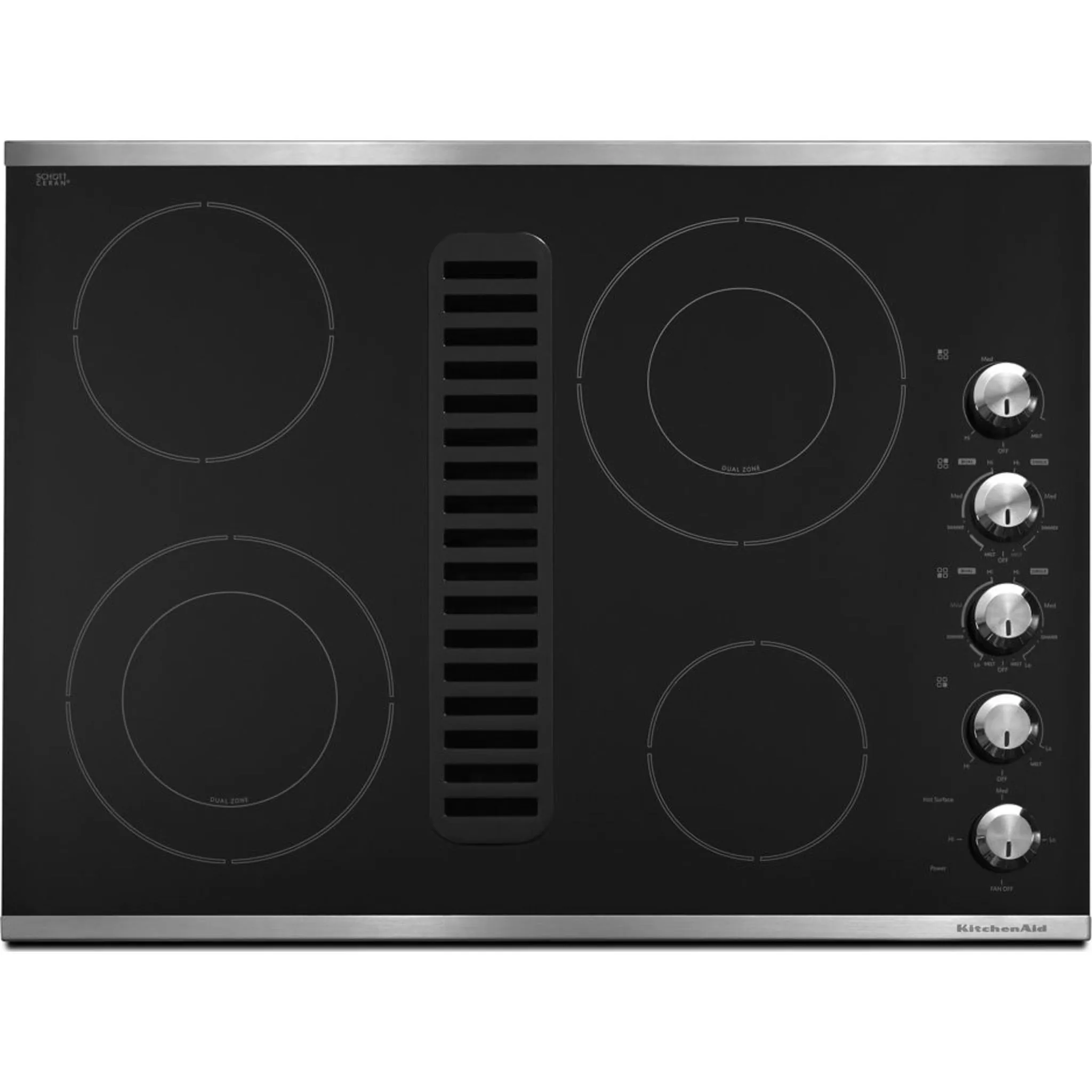 KitchenAid 30" Cooktop (KCED600GBL) - Black