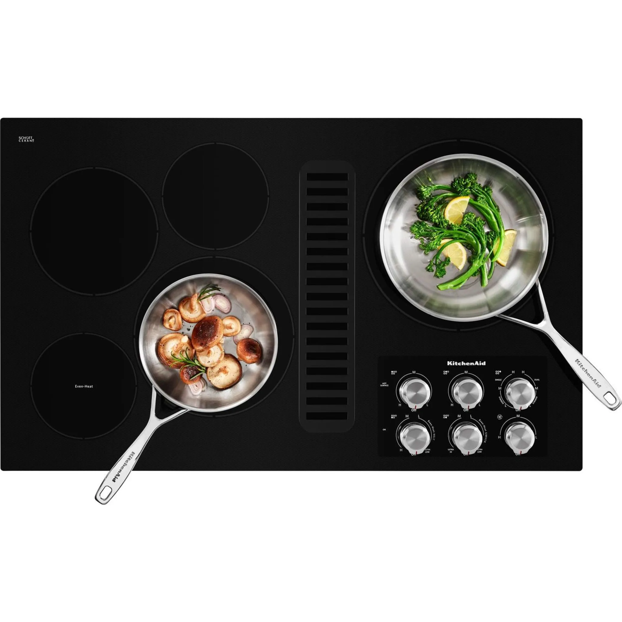 KitchenAid 36" Cooktop (KCED606GBL) - Black