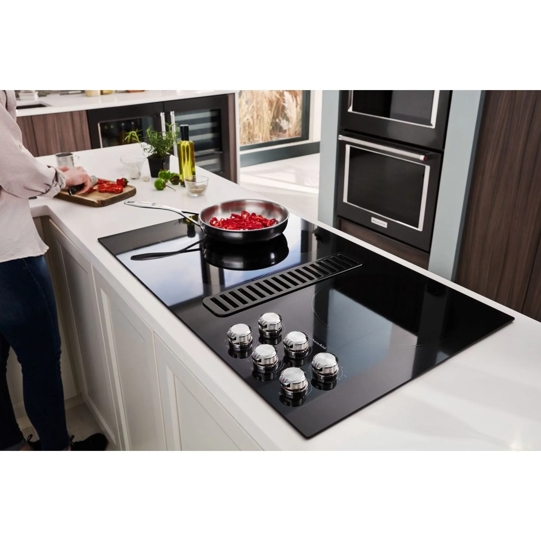 KitchenAid 36" Cooktop (KCED606GBL) - Black