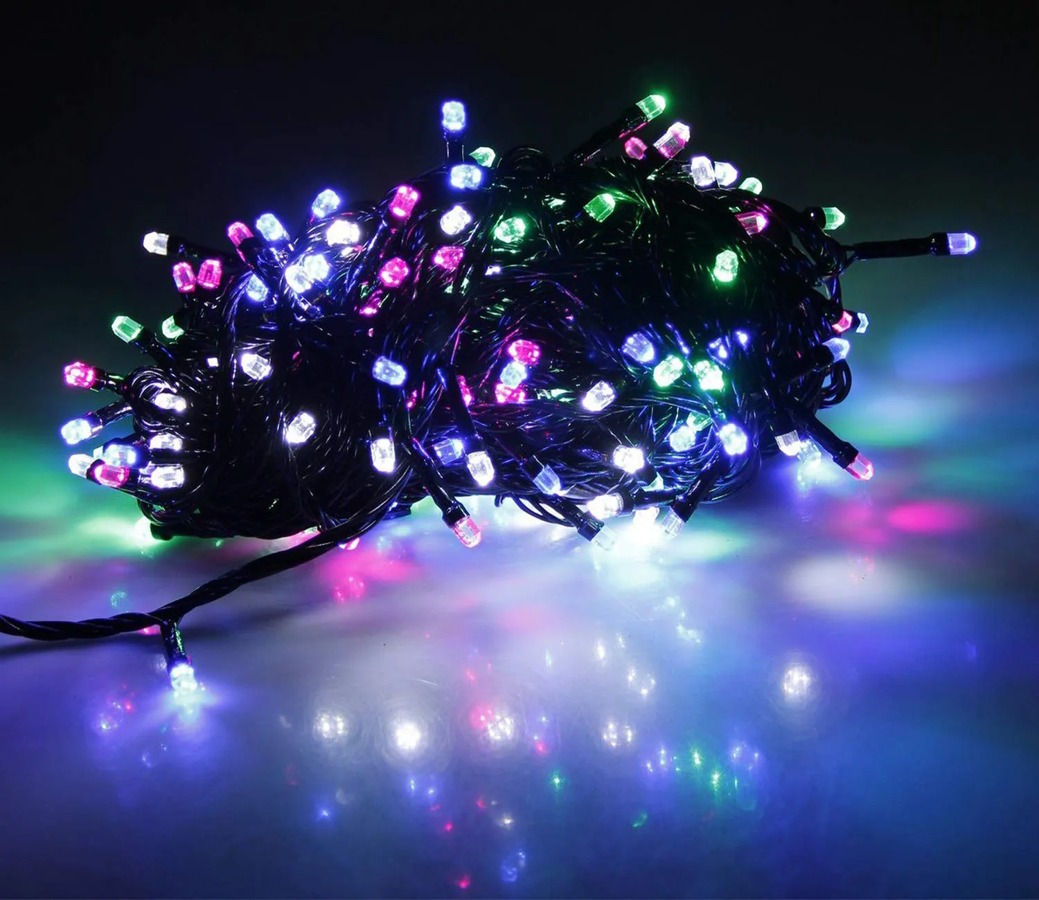 Kuber Industries 2 Pieces 10 Meter Diamond LED's Waterproof Fairy Decorative String Light - Red Green Blue - Decoration Indoor/Outdoor for Party Wedding Diwali -CTKTC22981