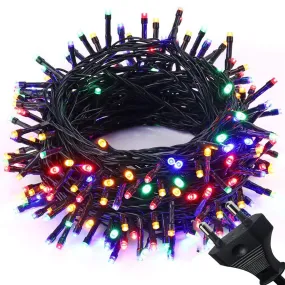 Kuber Industries 3 Pieces 8 MM 20 Meter LED's Waterproof Fairy Decorative String Light - Red Green Blue - Decoration Indoor/Outdoor for Party Wedding Diwali -CTKTC23019