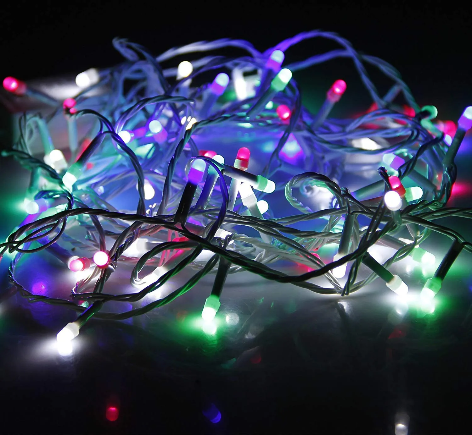 Kuber Industries 3 Pieces 8 MM 20 Meter LED's Waterproof Fairy Decorative String Light - Red Green Blue - Decoration Indoor/Outdoor for Party Wedding Diwali -CTKTC23019