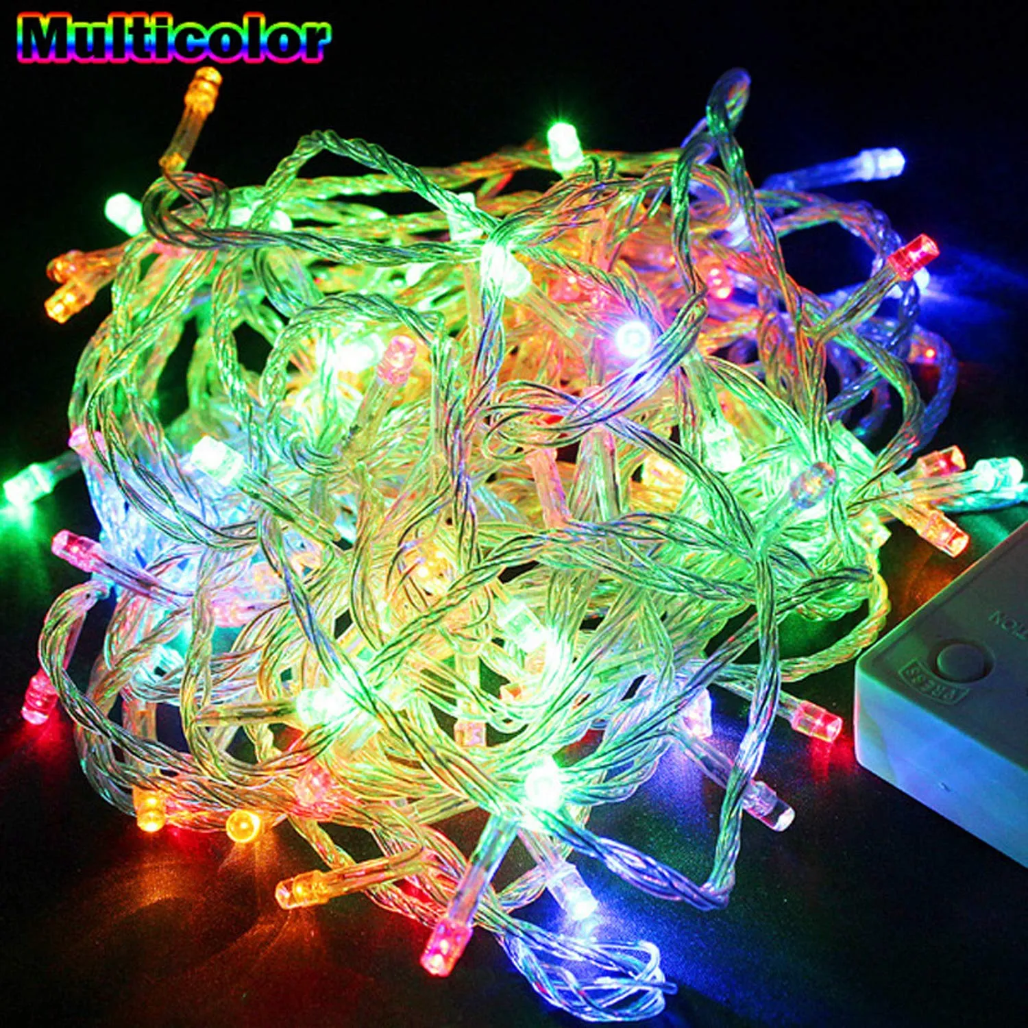 Kuber Industries 3 Pieces 8 MM 20 Meter LED's Waterproof Fairy Decorative String Light - Red Green Blue - Decoration Indoor/Outdoor for Party Wedding Diwali -CTKTC23019