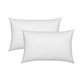 LASER WINGS Fiber Cushion/Pillow Fillers (12 X 18 Inches) Pack of 2, White