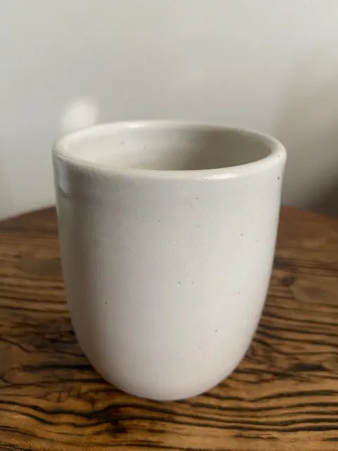 Lauren McQuade Ceramic Cup White Speckle