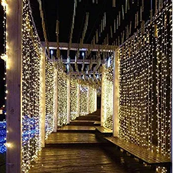 LED Curtain Lights for Decorating Your Wedding, Festival, Holiday, Home, Garden, or Restaurant