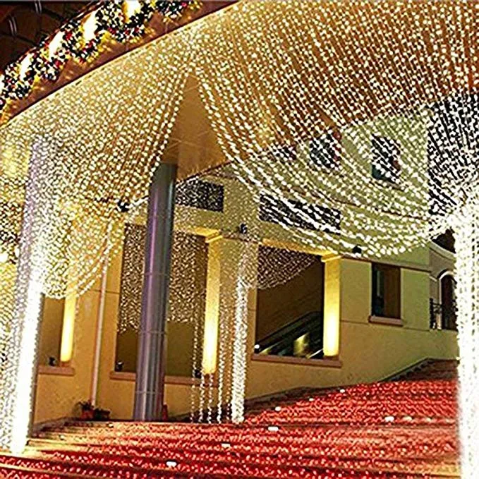 LED Curtain Lights for Decorating Your Wedding, Festival, Holiday, Home, Garden, or Restaurant