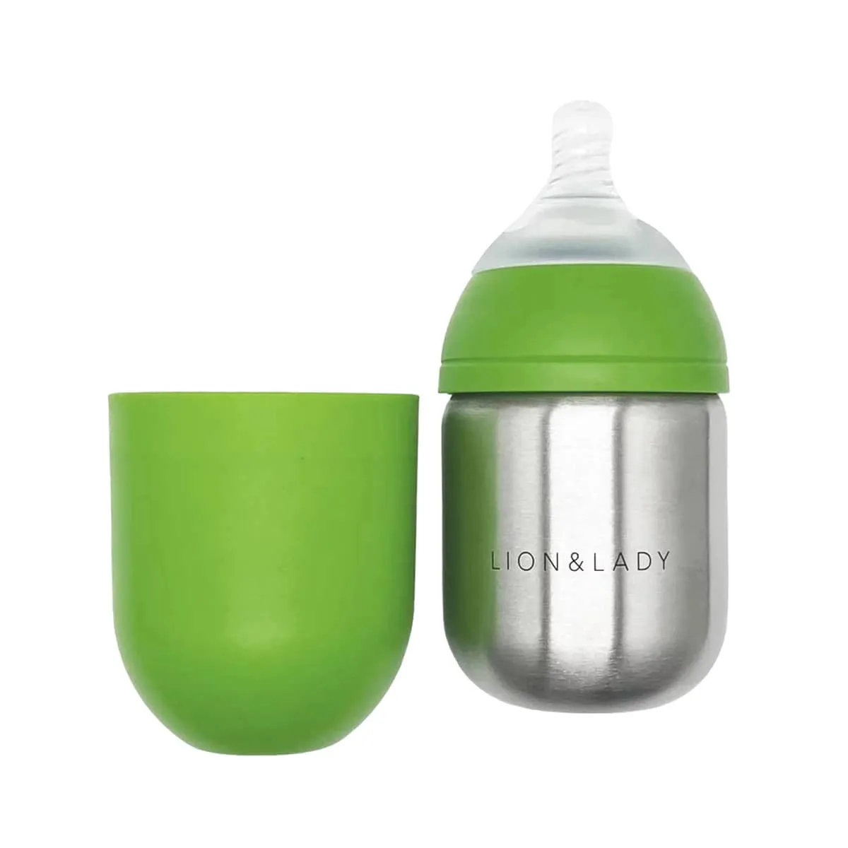 Lion & Lady Stainless Steel Baby Bottle - 210ml