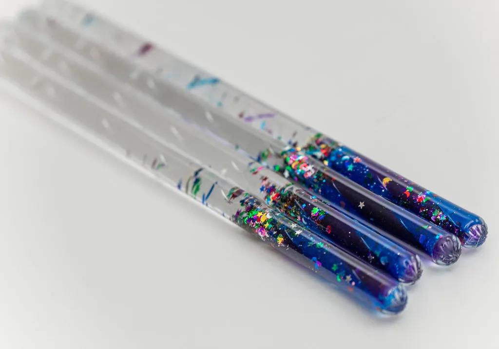 Long Meditation Glitter Wand