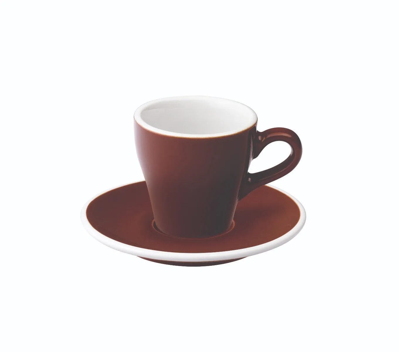 Loveramics Tulip Style Espresso Cup & Saucer - Brown (2.7oz/80ml)