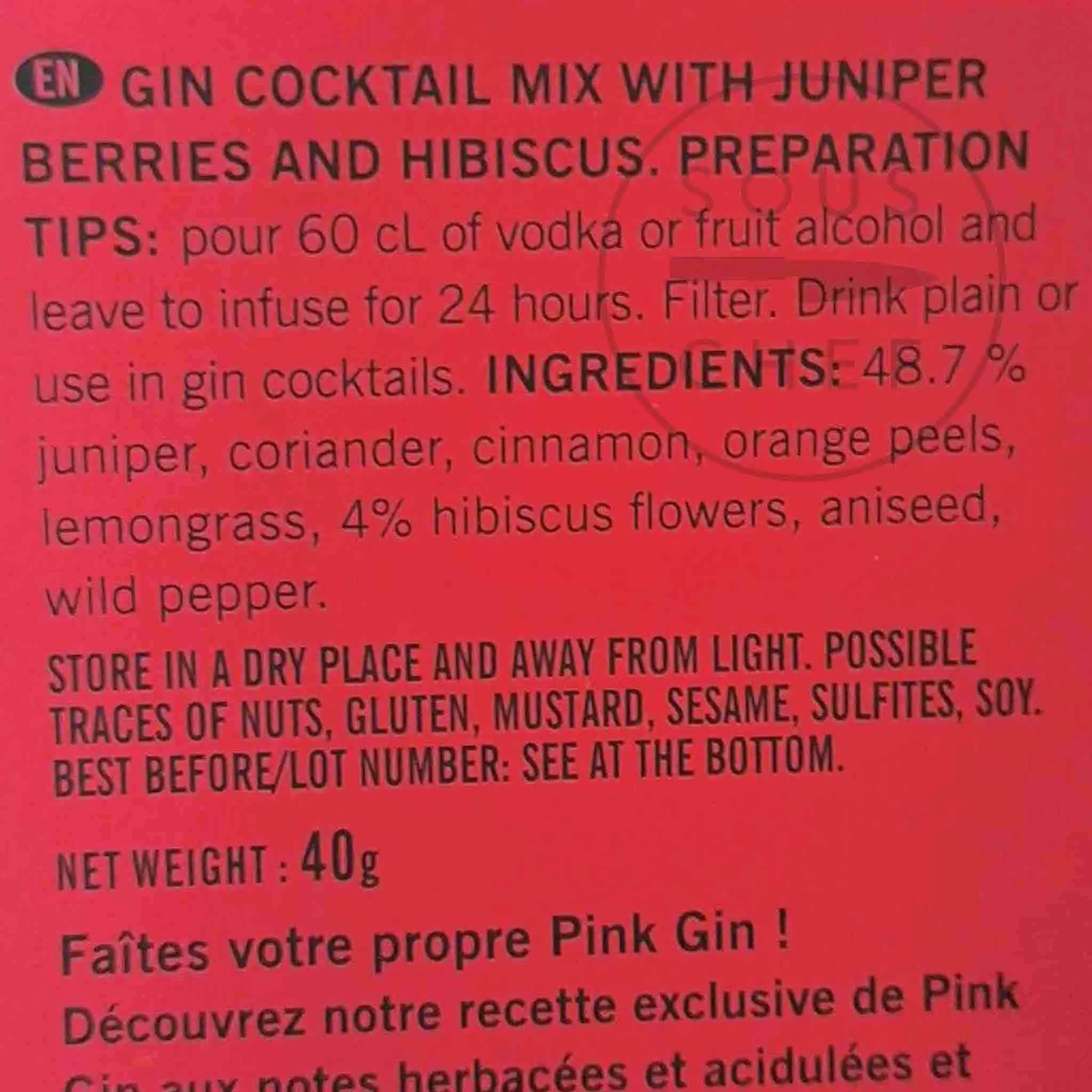 Make Your Own Pink Gin Infusion, 40g