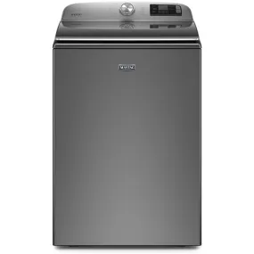 Maytag 5.2-cu ft High Efficiency Agitator Smart Top-Load Washer (Metallic Slate) MVW7230HC